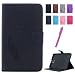 Produktbild Romtronic Lederhülle Leder Tasche Case Cover für Samsung Galaxy Tab A 10.1 2016 (SM-T580 \ SM-T585) Hülle PU Schutz Etui Schale Feather Muster Design Backcover Flip Cover Wallet Case mit Standfunktion Karteneinschub und Magnetverschluß (schwarz)