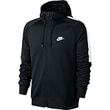 2 Nike Tribute TRK JKT-Hooded Chaqueta, Hombre, Negro/Blanco, M