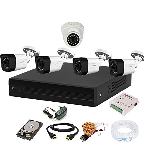 Cp Plus 8 Channal HD DVR 1080p 1Pcs,Outdoor Camera 2.4 MP 4Pcs,Indoor Camera 2.4 MP 1Pcs,Hard Disk,Full combo set
