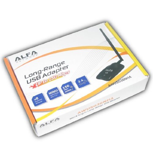 Compara Precios Para ANTENA ADAPTADOR INALAMBRICO USB WiFi Alfa 630mw
AWUS036NHA ATHEROS AR9271 WI-FI Descuento