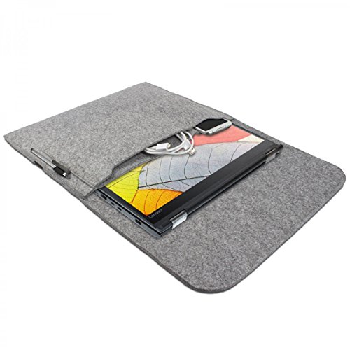 eFabrik Filz Sleeve f  r Lenovo Thinkpad Yoga 370 Schutzh  lle 13 3 Zoll Ultrabook Notebook Tasche Case Soft Cover Schutztasche  Farbe Grau