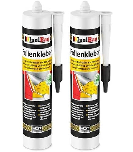 Isolbau Profi Folienkleber 15x450g - Lösungsmittelfreier Klebe-Dichtstoff Für Dampfbremsen & Baufolien