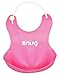 Snug Baby Bib 3 colour Multipack - Waterproof Silicone - FDA Approved (Girls)