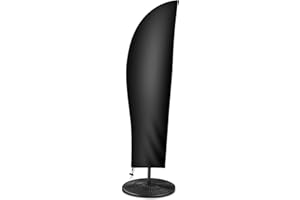 OKPOW Sonnenschirm Schutzhülle Wasserdicht - Schutzhülle für Ampelschirm 3m 4m - 420D Anti UV Winddicht Hülle Abdeckung mit Zip für Sonnenschirme