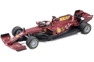 BMW Bburago BBU18-36819VM Ferrari SF1000, No.5, Scuderia Ferrari, Formula 1, GP Toscana, 1000th GP per Ferrari, S.Vettel, 2020, 1:43, modello finito