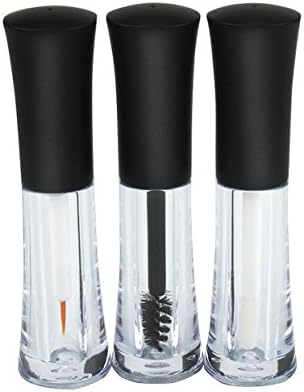 Gutian 3 Pack 2ml Empty Mascara Tube Eyeliner Tube with Lip brush Container Bottle, Funnels Set for Castor Oil