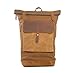 Produktbild Nasis Vintage retro Unisex groß Canvas Leder Rucksack Daypacks Campus College Camping Multifunktion 15 Zoll Laptop AL5078 (kaffee)