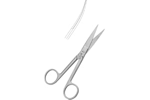 UNI TOOLS Dressing Scissors 14cm, First Aid, Vets, Pet Grooming, Nurses, Home Office Use (Sharp Sharp Curved)