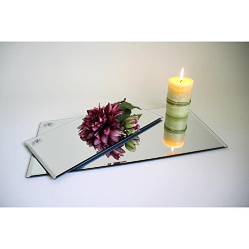 Spiegelplatte, Deko Tischspiegel, 30x15cm, Glas, rechteckig, Sandra Rich