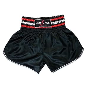 Boxsense Muay Thai Pantalones Boxeo Tailandes : BXS-012 Black