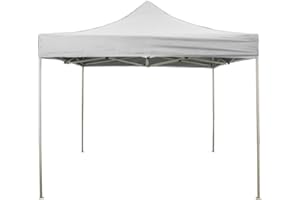 EverGreen Tonnelle 3 x 3 m Tissu Oxford 600d Imperméable 9005/3 avec Fenêtre Roulante pour Pique-Nique et Camping