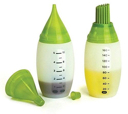 yeah67886 Creative Fashion Silikon BBQ Saucen Würze Öl Pinsel Squeeze Flasche (grün) - 5