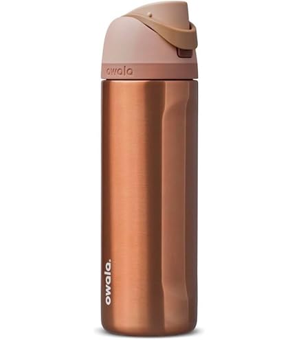 Owala FreeSip Insulated Stainless Steel Water Bottle, Metallic