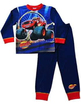 Nickelodeon Blaze und die Monster Maschinen Schlafanzug lang Pyjama 2und 7Jahren W16