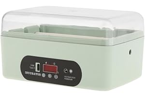Baoblaze Incubatrice per uova, incubatrice digitale, incubatrice silenziosa per uova, incubatrice per per quaglie, pappagalli, anatre, uccellini, 4 Tornitura automatica