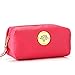 Sweet Cosmetic/Make-Up/Organizer Bag Pouch Zipper Hand Case Polka Dots (rose red)