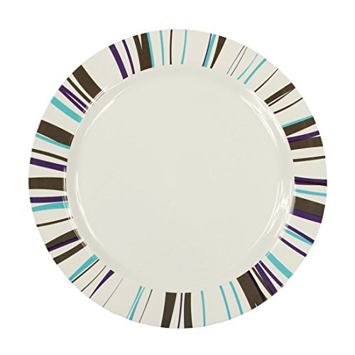 10T Arve Dinnerware – 8-teiliges Melamine Geschirr, 2 Becher, 4 Teller in 2 Größen, 2 Schüsseln - 4