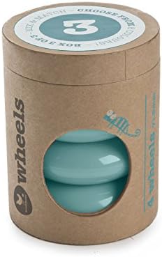 Wishbone Design Studio Mini Flip – Set of 4 Wheels – Blue Plastic – 5134