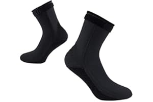 NICEY 3mm Neoprene Diving Socks Thermal Flexible Beach Water Socks Wetsuit Boots Fins Socks Keep Warm Surfing Scuba Socks for Men Women Diving Snorkeling Swimming Sailing Kayaking Water Sports