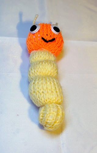 Worm toy with googly eyes