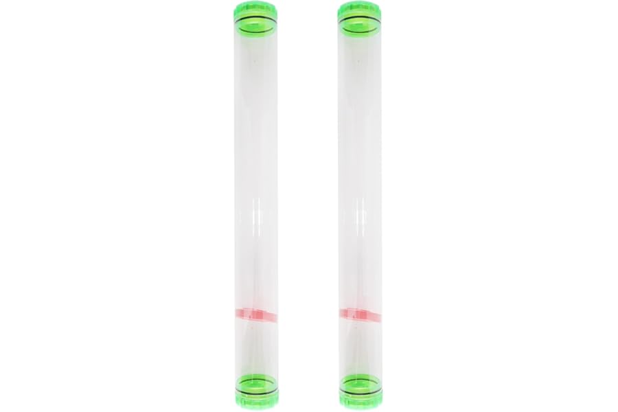 Durlo 2-Piece 40cm Clear Plastic Fishing Float Tubes – Shockproof Storage for Kayak, Bean Bags & Dobbe