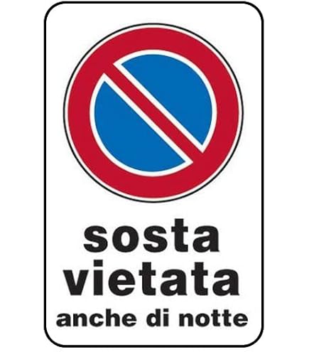 Cartello Parcheggio Riservato Plastificato Con Biadesivo Targa Simbolica Segnaletica 305x20 Cm 40369903