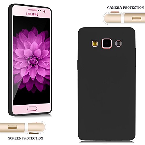 Funda Galaxy A5 2015  Galaxy A5 2015 Carcasa  SpiritSun Soft Carcasa Funda Dise  o Mate Opaco Ultrafina TPU Bumper para Samsung Galaxy A5 2015  5 0 pulgadas  Suave Silicona Piel Carcasa Ultra Delgado y Ligero Goma Flexible Anti-ara  azos Anti Golpes Parachoques Protectora Carcasa - Negro