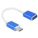 Produktbild Lucklystar® USB C auf USB 3.0 Kabel SB-C Typ C Stecker auf USB 3.0 Buchse Adapter für New Macbook, Smartphones/Tablets, Samsung Galaxy S8, Huawei Honor 8, Huawei P9, Huawei P10, P10 Plus, Apple MacBook 12, Tablet Nokia N1, Chrombook Pixel 2015, Pixel Phone, Pixel XL, Nexus 6P, Nexus 5 X, Pixel C, OnePlus 3, LG G5, LG G6 und andere USB Type C Devices rosaa 1pc(Blau)