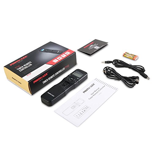 PHOTOOLEX T710N Obturateur D  clencheur    distance T  l  commande de minuterie pour Nikon Cam  ra Appareil Photo D7200   D7100   D7000   D5300   D5200   D5100   D3300   D3200   D3100   D700   D610   D600   D90   DF