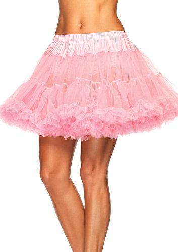 Leg Avenue Deluxe Layered Tulle Petticoat Skirt All Colours - 8990 (Light Pink)