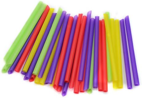 100 pcs Jumbo Large Drinking Straws For Cola Drink Smoothie Party Supply New