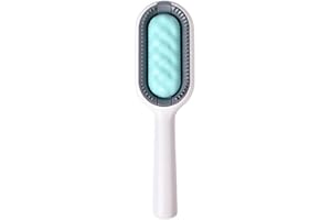 DOUKI Tierhaarentfernungskamm mit Wassertank, Multifunktionale Haustier Reinigungsbürste 4 in 1 Long Haired Reinigungsbürste für Tierhaare (Blau)