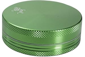 PatchouliWorld - Grinder di Black Leaf, altezza 17 mm, 2 pezzi, diametro 55 mm, colore: Verde