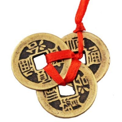 Chinese Feng Shui Coins for Wealth and Success – 2 sets of 3 by Reorient - 3