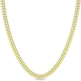 Yellow Gold Highway Chain Necklace 