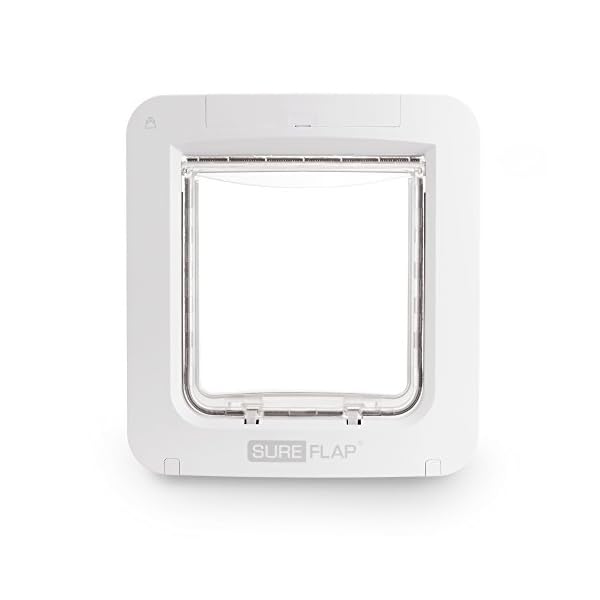 SureFlap Microchip Pet Door Connect without Hub App Controlled, White (4 x C batteries