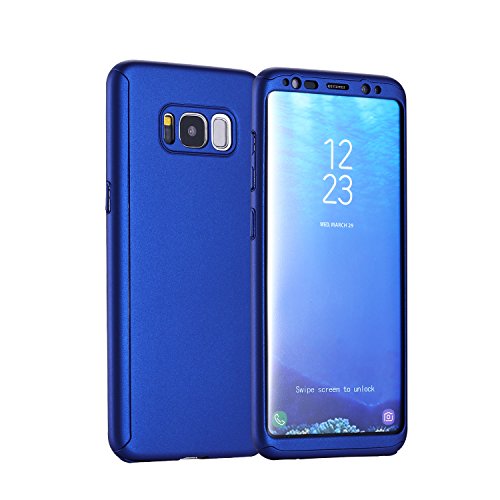 IMOO Funda de m  vil Samsung Galaxy S8 360 grados paquete s  lido con un agujero Para Samsung Galaxy S8 Azul 