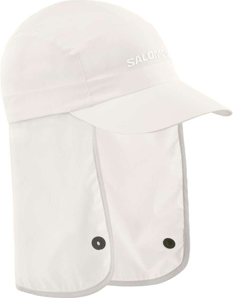 Salomon Sahara Gorra Running, Transpirable y Plegable, Detalles Reflectantes, protección Solar, Cobertura Total Ligera
