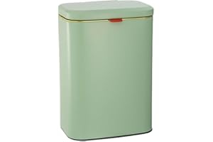 rongweiwang Hanging Garbage Bin For Kitchen Double Cylinder Sealed And Odorless Hanging Stainless Steel Garbage Bin Stainless Steel, 8L light green
