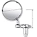 Motorcycle Chrome Plated Billet Aluminum Outside Rearview Side View Mirrors Multi Angle Adjustable Blindsight Rearview Handle Bar End Convex Universal Fit For Suzuki B-King GSF650 Bandit GSX R600 R750 R1000 Gixer / Yamaha YZF R1 R6 R6S / Honda CBR 600RR