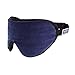 Produktbild Königsblaue Luxuriöse Schlafmaske Von Masters of Mayfair - Handgefertigte Augenmaske Aus Feinen Organischen Stoffen, Bambus Seide & Lavendel - Der ideale Reisebegleiter & Die Beste Einschlafhilfe