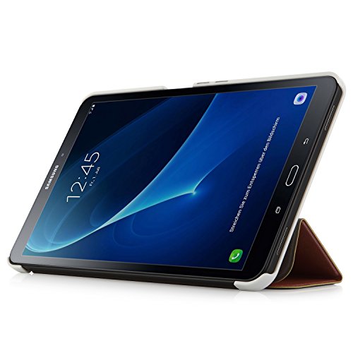 iHarbort® Premium Hülle für Samsung Galaxy Tab A 10.1 (SM-T580/T585) – Samsung Galaxy Tab A 10.1 hülle Etui Schutzhülle Case Cover Holder Stand mit Smart Auto Wake / Sleep-Funktion (Roségold) - 2