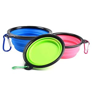 TONVER – Comedero plegable de silicona para perros, para la comida y agua de tus mascotas, suministros para mascotas