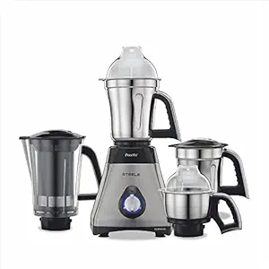 Preethi Steel Supreme MG-208 750-Watt Mixer Grinder (Silver/Black)
