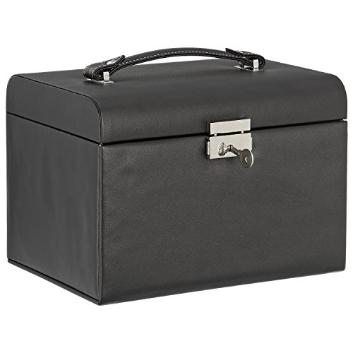 DAILYDREAM® Exklusives Schmuckkästchen Schmuckkasten in schwarz mit 3 Schubladen und weiteren Extras - 3