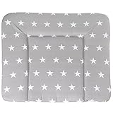 roba 308017V190 - Wickelauflage 85 x 75 cm "Little Stars", grau