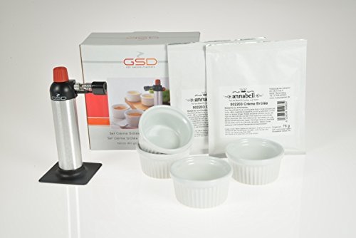 Preisvergleich Produktbild Dessertset: Crème Brûlée - 2 Beutel + Gasbrenner