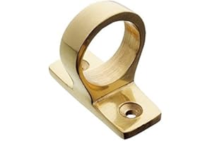Merriway BH04926 (4 Pcs) Sliding Sash Window Loft Entry Lift Ring Type Brass - Pack of 4 Pieces