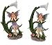 Price comparison product image HomeZone® Magical Forest Fairies Enchanted Set of Both Fairy Legend Ornament Miniature Home Garden Ornament (Fairy Legend (Set of Both))