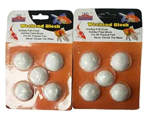 Acro Toyaa Holiday Fish Food Weekend Block Fish Food Pack of 2